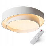 LED laevalgusti plafon, valge puldiga, A+++, reguleeritav
