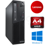 Lenovo M78 SFF AMD A4-5300 8GB 256GB SSD R7-240 2GB DVD W10P Renew