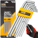 Jcb Torx avaga v&otilde;tmekomplekt, 7 tk., L-kujuline, Cr-v
