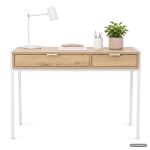 Arvutilaud Zentia, 100x45x80,5 cm, pruun/valge