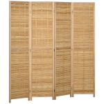 Bambusest vahesein, 4 paneeli, 160x170 cm, 1 tk