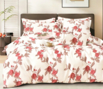 Eurofirany kahepoolne puuvillase satiini voodipesukomplekt SBA-176, 180x200 cm, 3-osaline