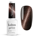 Kabos Gelike Cat Eye Saturn, 8 ml &ndash; magnetiline h&uuml;briidlakk, 3D kassisilma efekt, kuldne s&auml;ra