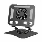 Monitori hoidja Telefon ja tahvelarvuti alus, must, 4-16", p&ouml;&ouml;rleb 360&deg;, USB-jahutus, 1 tk