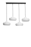 Opviq ripplamp 9031-6, valge/must