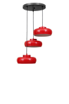 Opviq rippvalgusti 9029-3, punane/must