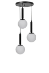 Opviq ripplamp 9057-3, must/valge