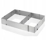 Reguleeritav k&uuml;psetusvorm Kuchenprofi, roostevaba teras, 27,5-52,5x18,5-34x5cm