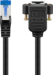 Cat 6a S/ftp v&otilde;rgukaabel, Rj45, must, 1 m