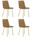 4-osaline s&ouml;&ouml;gitoolide komplekt Kara, pruun/kuldne