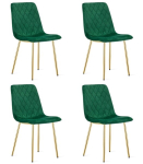 4-osaline s&ouml;&ouml;gitoolide komplekt Turin, roheline/kuldne
