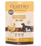 Quattro s&ouml;&ouml;dalisand t&auml;iskasvanud koertele Jerky - kanafileed, 130 g