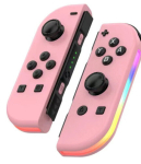 Roosa Joy-Con L/R, RGB, liikumisandur, mitteoriginaalne