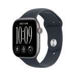 Nutikell Apple Watch Series 12 GPS + Cellular 42mm Space Grey Aluminium Case with Navy Blue Sport Band - S/M - MJFX4ET/A