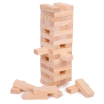 Puidust Jenga virnastamism&auml;ng, naturaalne v&auml;rv, pere l&otilde;bu