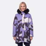Huppa naiste parka VIVIAN, 200g, lilla mustriga