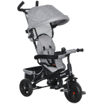 Laste kolmerattaline jalgratas l&uuml;kkesangaga, 6-in-1, 25 kg, hall