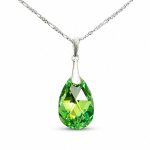 H&otilde;bedane ripats &bdquo;Baroque (Peridot AB)&ldquo; Swarovski&reg; kristallidega