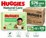 Niisked salvr&auml;tikud Huggies Natural, 576 tk