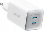 Universaalne Anker 523 Nano 3 GaN 47 W laadija, 2 x USB-C, PD, PIQ 3.0, valge