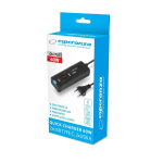 Mobiilseadme laadija - Esperanza EZC109 60W Kiirlaadimine 4 Porti Must, Juoda