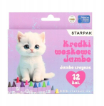 Starpak Jumbo Kitty Meow vahakriidid, 12 v&auml;rvi