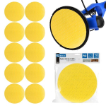 Geko Alumiiniumoksiidi abrasiivne kollane ketas, G78681, 225mm, P60, 10 tk, perforatsioon, tugev kinnitamine