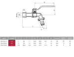 Kuulkraan Kfa Armatura 3/4" pistikuga