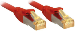 V&otilde;rgukaabel - LINDY RJ45 S/FTP LSZH v&otilde;rgukaabel, Cat.6A pistik, Cat.7 toorkaabel, 15 m, punane