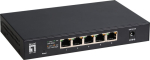 LevelOne GEU-0525 Unmanaged 2.5G Ethernet Switch 5-Port Black 25Gbit/s No PoE