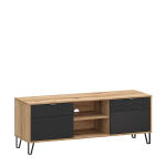 TV-alus Mebelbos Bellano 2d, 140x43x52 cm, pruun/must