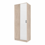 Riidekapp Mebelbos Kami 1d, 82x53,8x205,6 cm, pruun/valge
