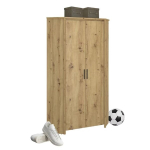 Riidekapp Mebelbos Ayson 2d, 96,9x96,9x210,6 cm, pruun