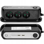 Orno pikendusjuhe 3 pistikupesa + 2x usb
