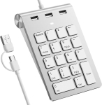 Kohandatud numbriklaviatuur NK622D, komposiitpea, 3 USB-porti