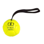 V&auml;ike pall koertele silikoonist t&auml;itega Amibelle, kollane 9 cm