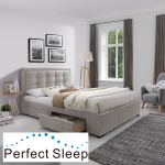 Voodi Duke madratsiga Olympia Top, 160x200 cm, hall
