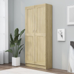 vidaXL raamatukapp Sonoma tamm 82,5 x 30,5 x 185,5 cm puitlaastplaat