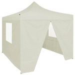 vidaXL professionaalne kokkupandav peotelk 4 seina 200 x 200 x 315 cm, teras kreemjas
