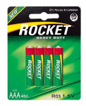 Rocket Heavy Duty AAA patareid, 4 tk
