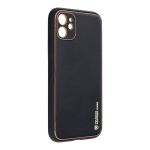 Telefoni&uuml;mbris Forcell LEATHER sobib iPhone 11, must