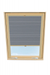 Plisseeritud kardin katuseaknale Velux, 94x118 cm, hall B-308000