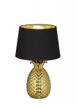 Lauavalgusti Pineapple, 43 cm, E27, kuldne/must