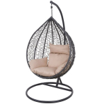 Ripptugitool Patio Cyrille, hall/pruun