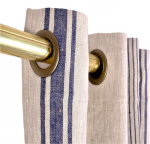 Linased kardinad Village Navy blue, laius - 140 cm.