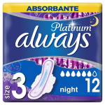 H&uuml;gieenilised sidemed ALWAYS Platinum Day&Night, S3, 12 tk
