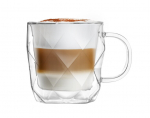 Vialli Design tass topeltklaasist seinaga Geo, 450 ml