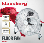 SUPER TUGEV VENTILAATOR KLAUSBERG 45cm 100W v&otilde;imsusega KB-7471