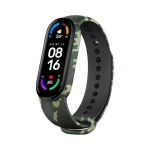 Xiaomi Mi Band 5/6 Silikoon Rihm &ndash; Military Roheline