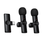 Juhtmevaba klambrimikrofonide komplekt Borofone BFK16A Winner, USB-C, 2 tk, must